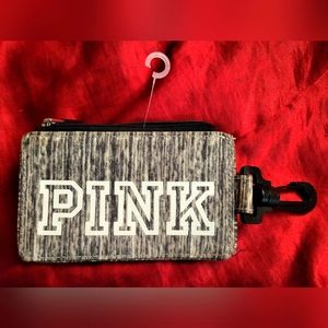NWOT pink Victoria's Secret luggage badge